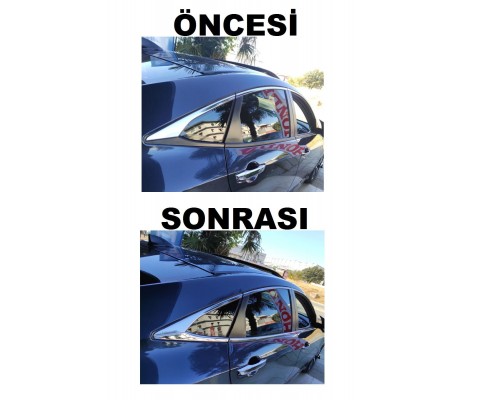 Civic Fc5 Krom Cam Çıtası 8 Parça 2016 Ve Sonrası