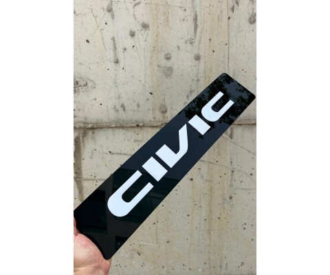Civic Pleksi Dekor Plaka