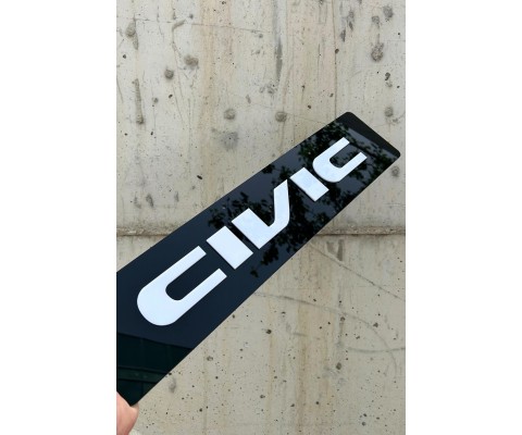 Civic Pleksi Dekor Plaka