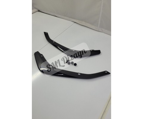 Civic Fc5 Ön Flap 2016-2021 Honda Civic Fc5 Ön-Tampon-Sağ-Sol-Kenar-Alt-Flap-Lip-Bıçak-Ek